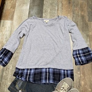 Style & Co thermal weave top